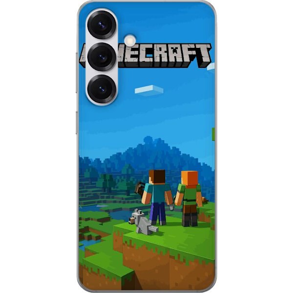 Samsung Galaxy S25 Gennemsigtig cover Minecraft Key Art