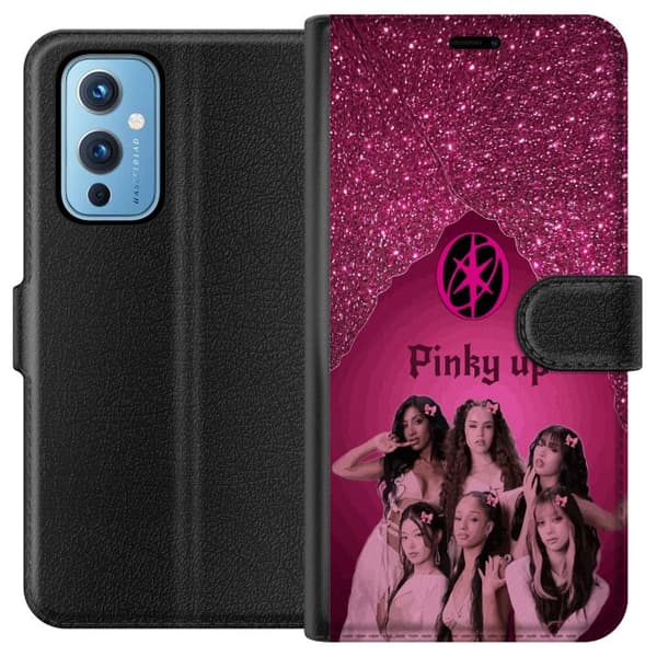 Kompatibel Tegnebogsetui til OnePlus 9 KATSEYE Pinky Up pink