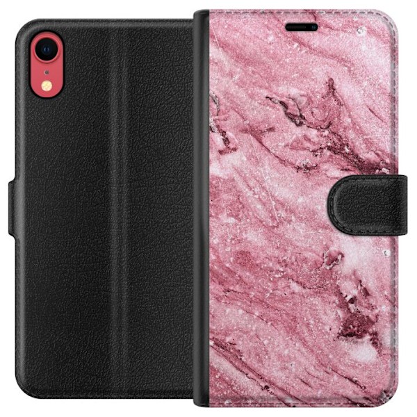 Apple iPhone XR Lompakkokotelo Glitteri Marmori