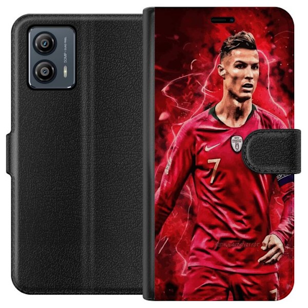 Motorola Moto G53 Tegnebogsetui Ronaldo Færdigheder - CR7 Design for Ægte Fans