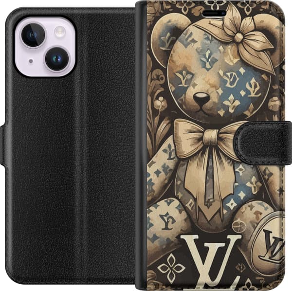 Kompatibel Tegnebogsetui til Apple iPhone 15 Plus Teddy Vuitton