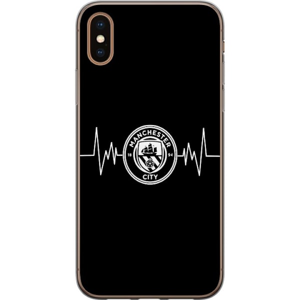 Apple iPhone XS Läpinäkyvä kuori Manchester City F.C.