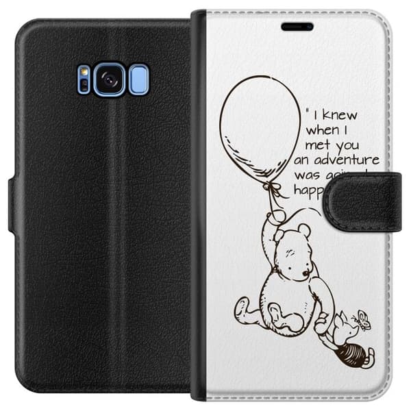 Kompatibelt Plånboksfodral till Samsung Galaxy S8 Nalle Puh
