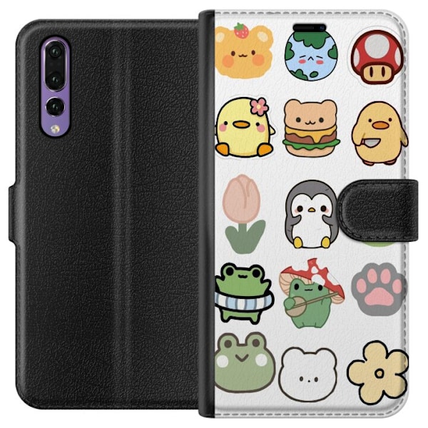 Huawei P20 Pro Lompakkokotelo Kawaii Friends