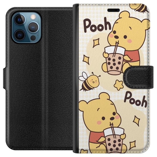 Apple iPhone 12 Pro Plånboksfodral Nalle Pooh Style – klassiskt björnmotiv i ny tolkning