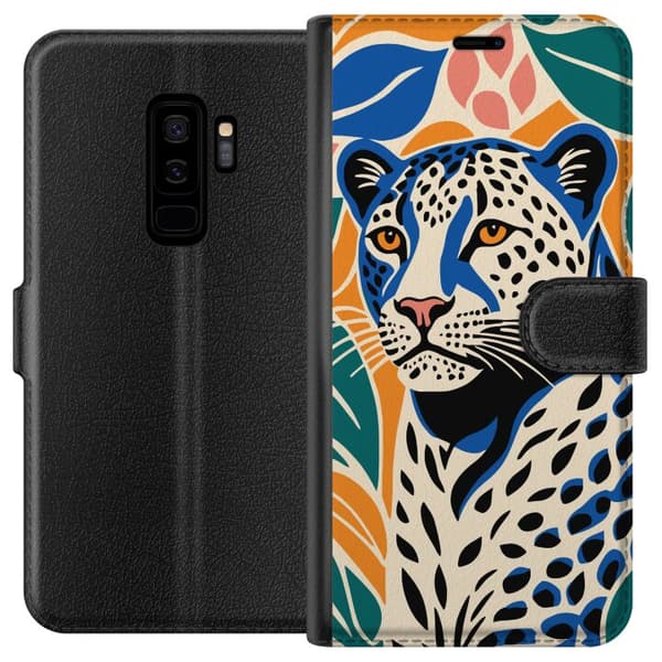 Kompatibelt Lommeboketui til Samsung Galaxy S9+ Majestetisk Leopard