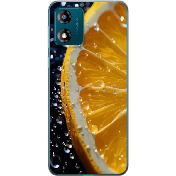 Motorola Moto E13 Gennemsigtig cover Appelsin