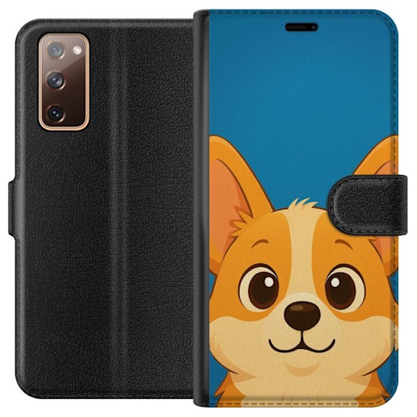 Samsung Galaxy S20 FE Lompakkokotelo Hello Corgi