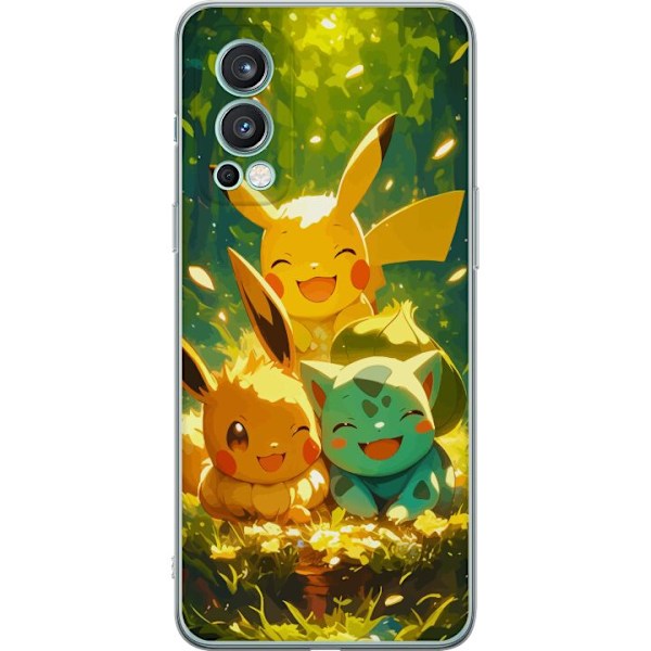 OnePlus Nord 2 5G Läpinäkyvä kuori Pixelmonster pelityyli -