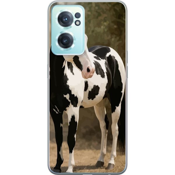 OnePlus Nord CE 2 5G Genomskinligt Skal Vacker Häst – elegant illustration av hästmotiv