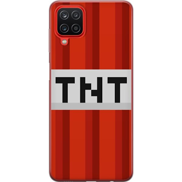 Samsung Galaxy A12 Läpinäkyvä kuori Minecraft TNT