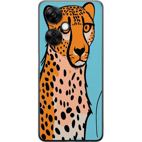 OnePlus Nord CE 3 Lite Gjennomsiktig deksel Overrasket Leopard