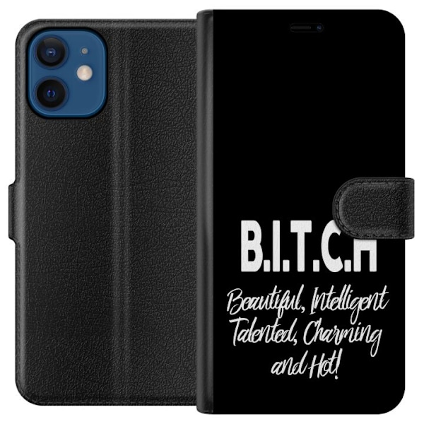 Apple iPhone 12  Tegnebogsetui Tekst