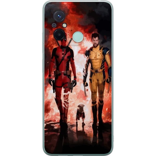 Xiaomi Redmi 12C Läpinäkyvä kuori Wolverine Deadpool