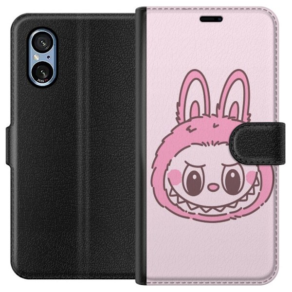 Sony Xperia 5 V Tegnebogsetui Labubu Dyrekreds Bunny Udgave