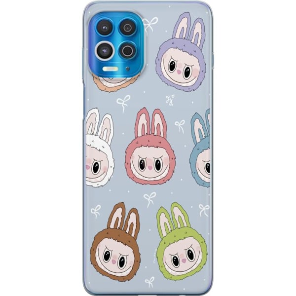 Motorola Edge S Genomskinligt Skal Labubu Star Pattern – Stj