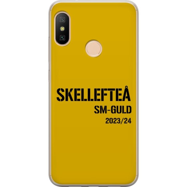 Xiaomi Redmi 6 Pro Läpinäkyvä kuori Skellefteå SM KULTA