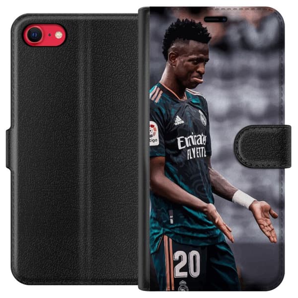 Kompatibel Tegnebogsetui til Apple iPhone 8 Vinícius Júnior Fodbold Brasilien Real