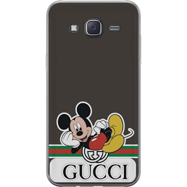 Samsung Galaxy J5 Gennemsigtig cover Gucci Musse Pig