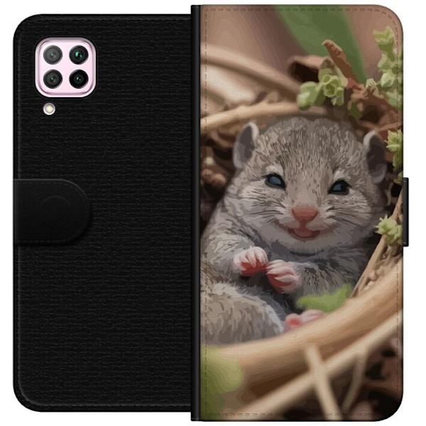 Huawei P40 lite Tegnebogsetui Rotte Smilende Dyremotiv By Motiv Urban Grafisk Design Populært Sjovt Motiv Kunstart Stil