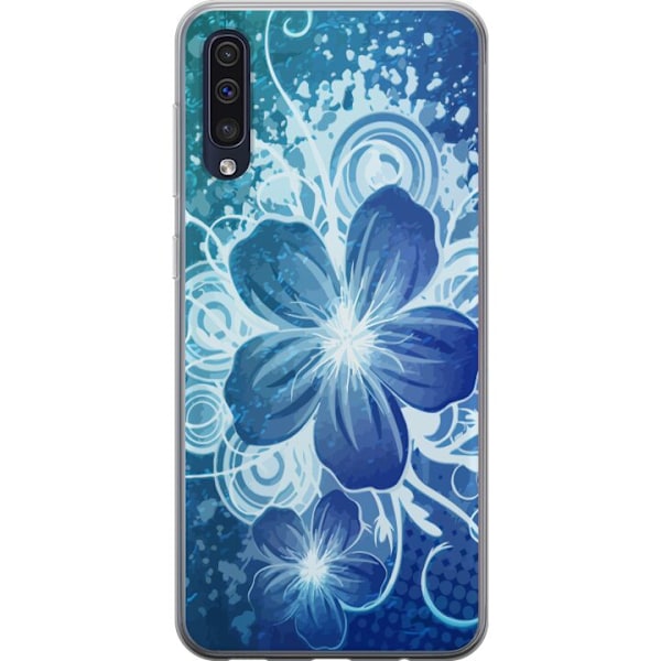 Samsung Galaxy A50 Genomskinligt Skal Blomma