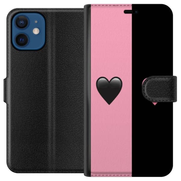 Yhteensopiva Lompakkokotelo Apple iPhone 12 mini Sydämet