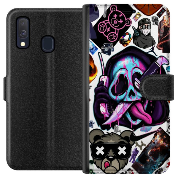 Samsung Galaxy A40 Lommeboketui Stickers