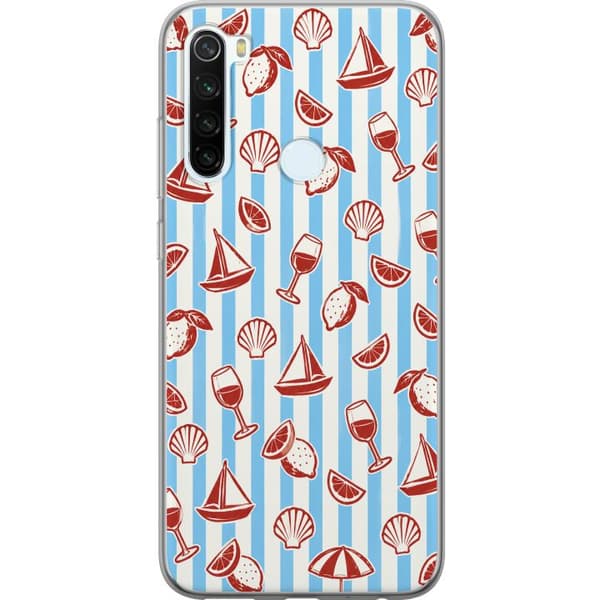 Kompatibel Mobilcover til Xiaomi Redmi Note 8 Blå strandmix blå
