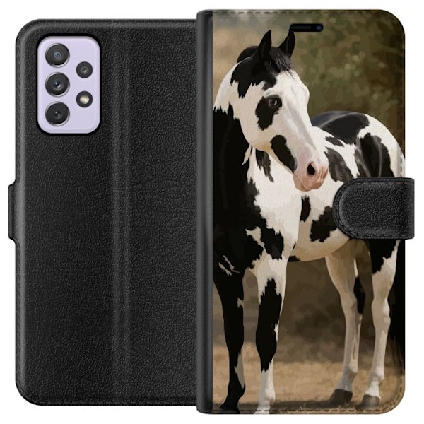Samsung Galaxy A52s 5G Lompakkokotelo Kaunis Hevonen - elegantti hevonen kuva-aihe