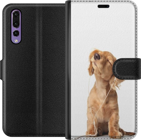 Kompatibelt Lommeboketui til Huawei P20 Pro Hund