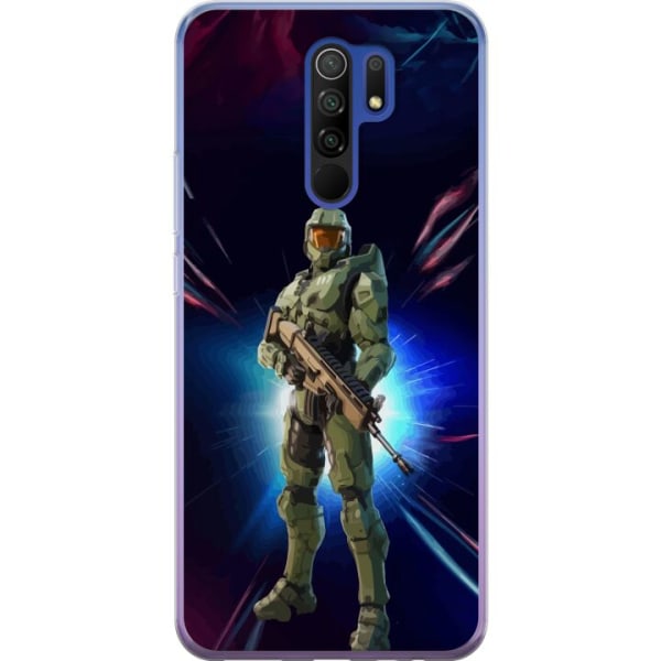 Xiaomi Redmi 9 Gennemsigtig cover Fortnite - Master Chief