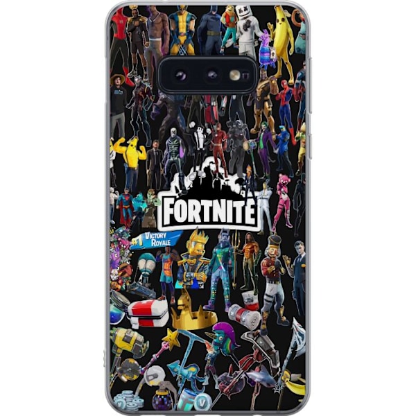 Samsung Galaxy S10e Läpinäkyvä kuori Fortnite