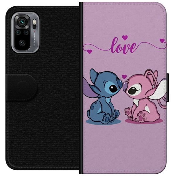Xiaomi Redmi Note 10S Lommeboketui Lilo & Stitch – Angel Edi