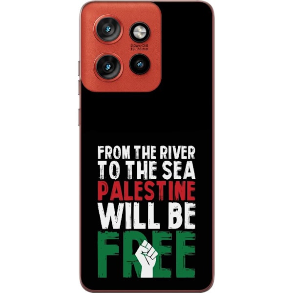 Motorola Edge 50 Neo Genomskinligt Skal Free Palestine – politiskt statement med kraftfullt grafiskt uttryck