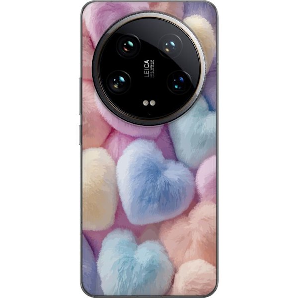 Xiaomi 14 Ultra Läpinäkyvä kuori Sydämet Rakkaus Graafinen Suunnittelu Romanttinen Teema Suosittu Symboli Graafinen Malli Koristelu
