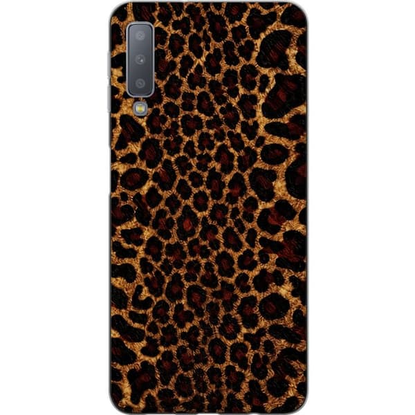 Kompatibelt Mobilskal till Samsung Galaxy A7 (2018) Wild Leopard brun