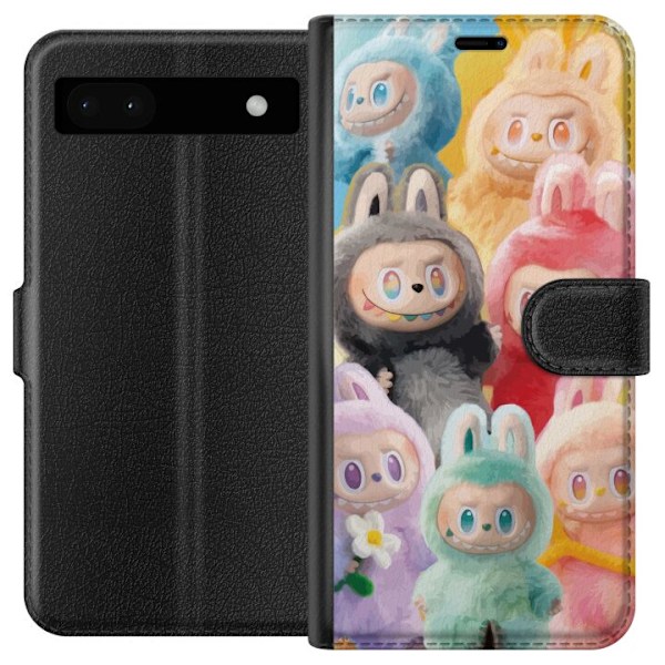 Google Pixel 6a Lompakkokotelo Labubu Luonnos Tyyli