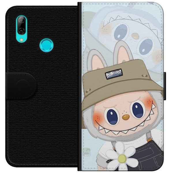 Huawei P smart 2019 Tegnebogsetui Labubu med hat - Pop Mart figur Mr. Butcher i retro-stil med karakter