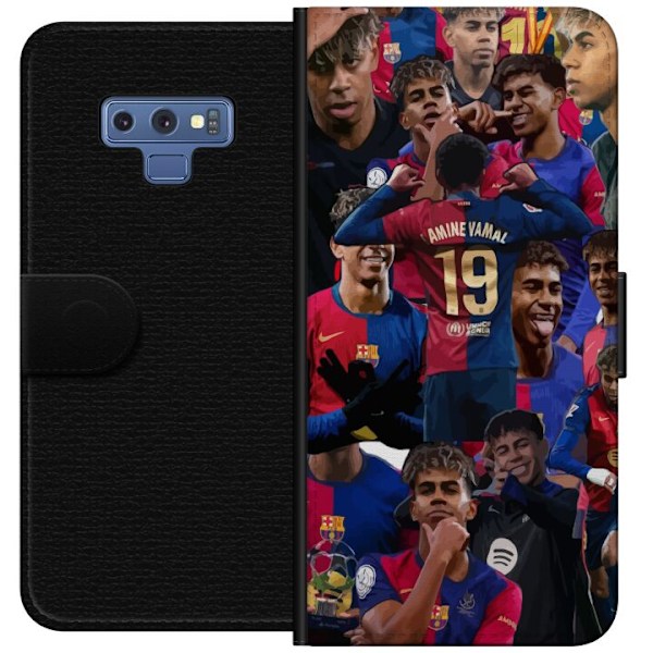 Samsung Galaxy Note9 Tegnebogsetui Lamine Yamal mobilcover til fodboldfans