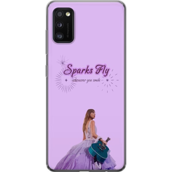 Samsung Galaxy A41 Gennemsigtig cover Taylor Swift - Sparks Fl