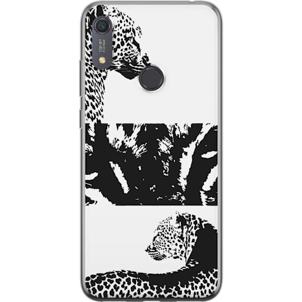 Huawei Y6s (2019) Läpinäkyvä kuori Leopard Faces
