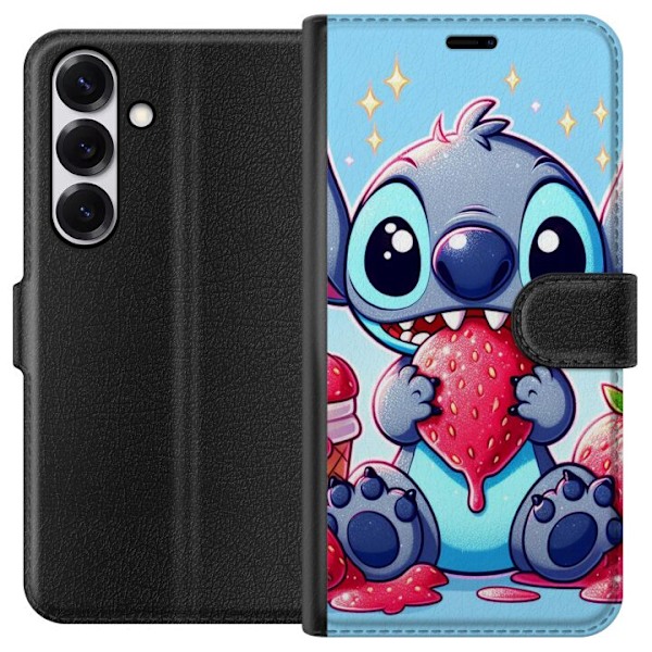 Samsung Galaxy S25 Tegnebogsetui Strawberry Stitch