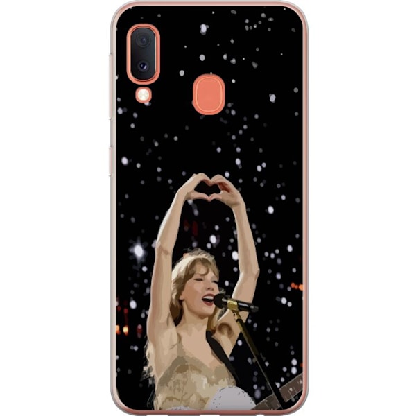 Samsung Galaxy A20e Genomskinligt Skal Taylor Swift