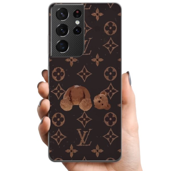 Samsung Galaxy S21 Ultra 5G TPU Matkapuhelimen kuori LV Teddy