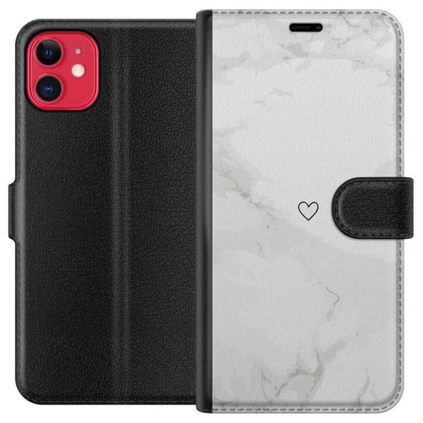 Kompatibel Tegnebogsetui til Apple iPhone 11 Marmorkerte