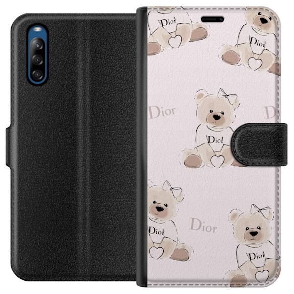 Sony Xperia L4 Tegnebogsetui Teddy Dior Vibes - luksuriøs bam