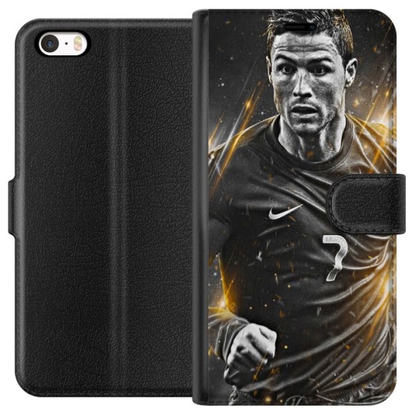 Apple iPhone SE (2016) Lompakkokotelo Cristiano Ronaldo