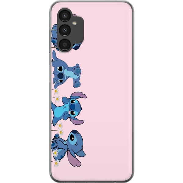 Samsung Galaxy A04s Gennemsigtig cover  Stitch Grin & Leg –