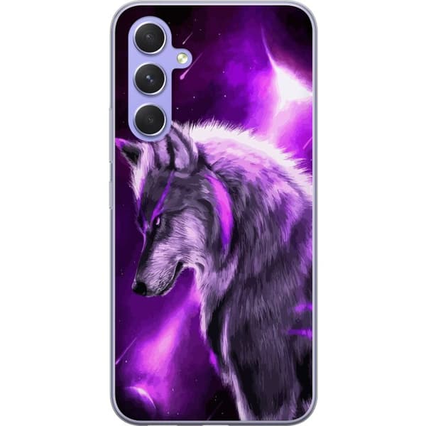 Kompatibelt Mobildeksel til Samsung Galaxy A54 Lilla Ulv