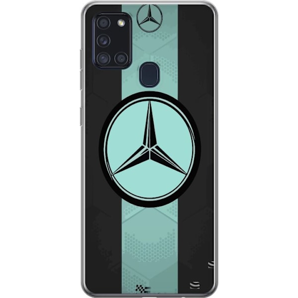 Samsung Galaxy A21s Läpinäkyvä kuori Mercedes